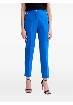 Morgan button-embellished tailored trousers - Blue