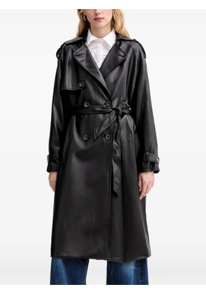 GUESS USA buttoned belted coat - Black