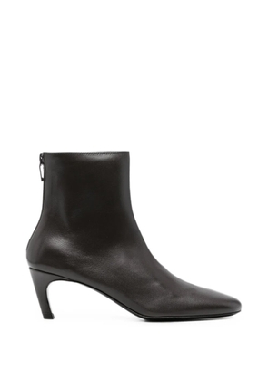 TOTEME leather ankle boots - Brown