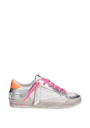 Crime London Skate Deluxe leather sneakers - Silver