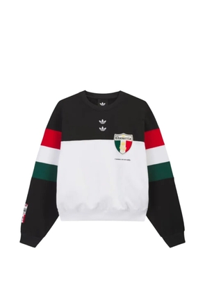 Willy Chavarria logo-embroidered colour-block sweatshirt - Black