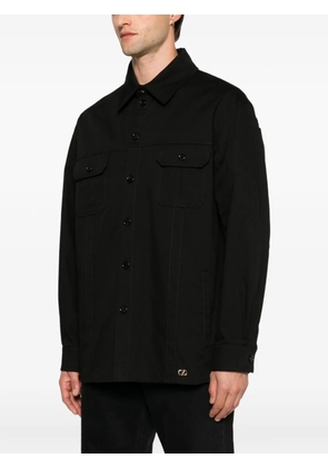 Valentino Garavani VLogo button-up overshirt - Black