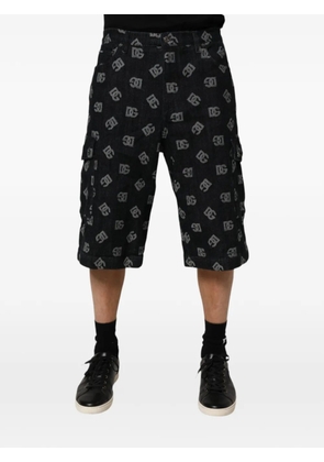Dolce & Gabbana logo-print cargo shorts - Blue