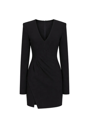 DSQUARED2 draped long-sleeve dress - Black