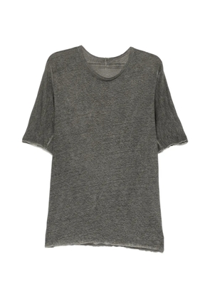 69 BY ISAAC SELLAM raw-edge short-sleeve T-shirt - Grey
