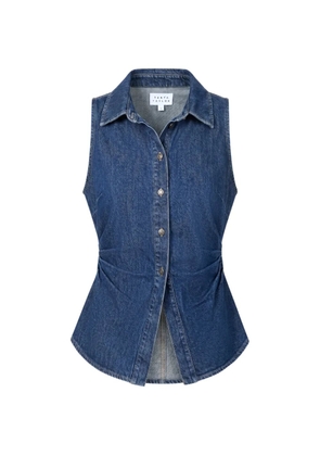 Tanya Taylor Hanelle gathered-waist top - Blue