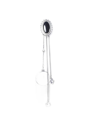 Ann Demeulemeester chain-link heart-motif brooch - Silver