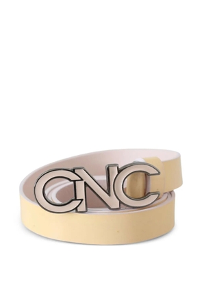Costume National CNC-logo leather belt - Neutrals