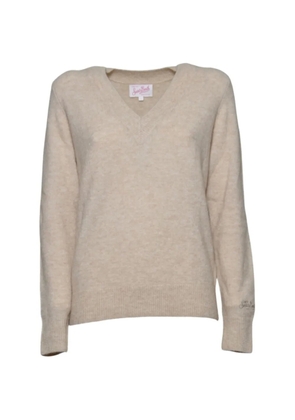MC2 Saint Barth V-neck knitted sweater - Neutrals