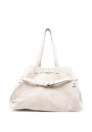 Golden Goose buckle-detail embroidered shoulder bag - Neutrals