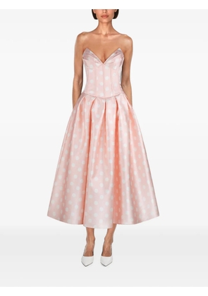 Atoir polka-dot corset-style dress - Pink