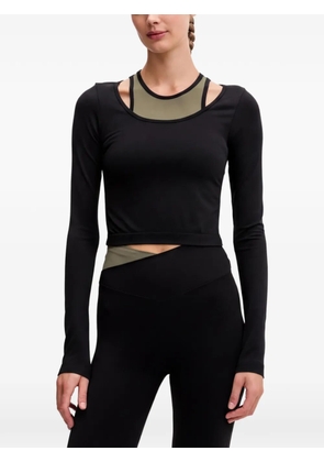 P.E Nation Sutton long-sleeve crop top - Black