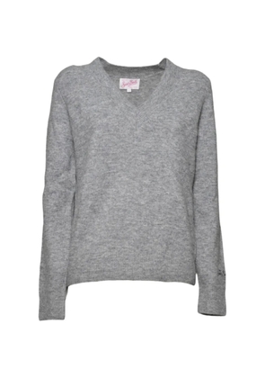 MC2 Saint Barth V-neck knit sweater - Grey