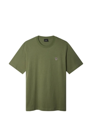 PS Paul Smith khaki organic cotton Zebra-logo T-shirt - Green