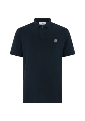Stone Island logo-patch polo shirt - Blue