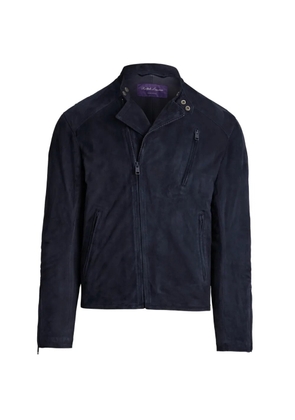 Ralph Lauren Purple Label Moto suede jacket - Blue