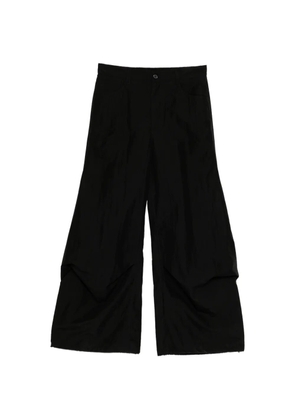SONGZIO crinkled-finish trousers - Black