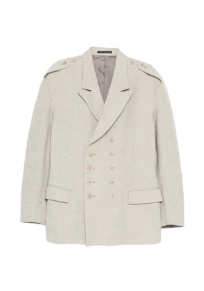 Yohji Yamamoto hand span double breasted jacket - Neutrals