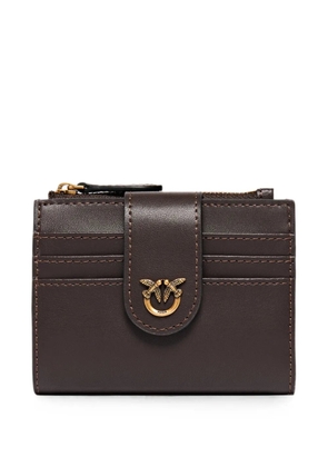 PINKO Love Birds leather wallet - Brown