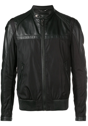 Dolce & Gabbana leather-panelled jacket - Black