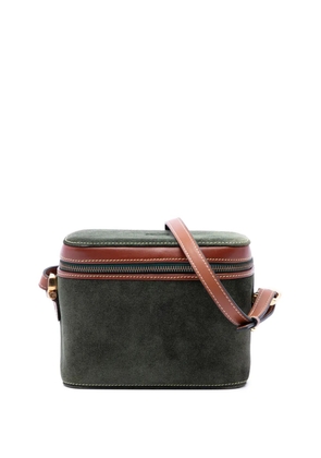 Loewe Pre-Owned 2010-2026 Suede Anagram vanity bag - Green