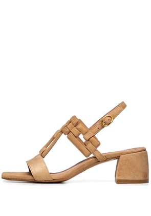 Poche Paris 50mm square-toe sandals - Neutrals