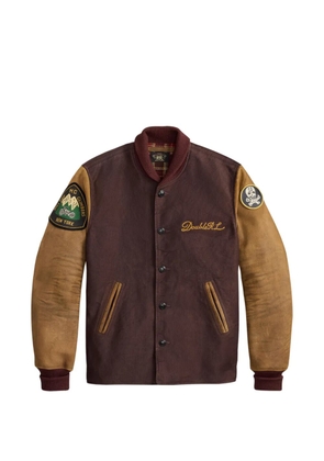 Ralph Lauren RRL patch bomber jacket - Brown
