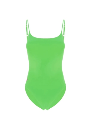 Polo Ralph Lauren logo-embroidered scoop-neck swimsuit - Green