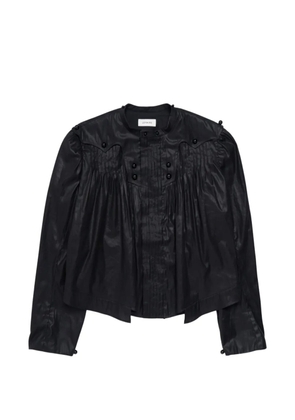 LEMAIRE pleated western-style blouse - Black