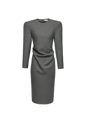 Magda Butrym midi bow-detail ruched dress - Grey