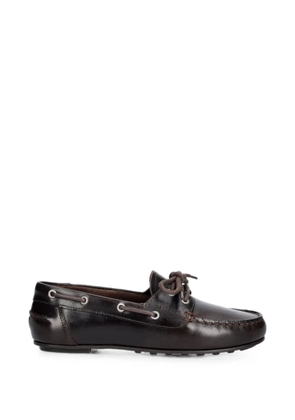 Gant lace-up leather loafers - Brown