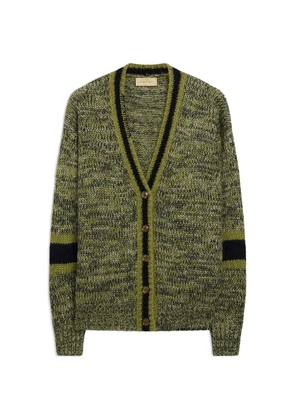 MOMONÌ Orvan mouliné cardigan - Green