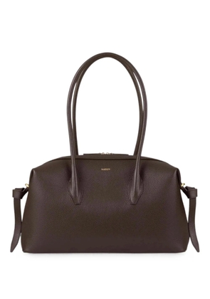 Yuzefi Brioche pebble-grained leather tote bag - Brown