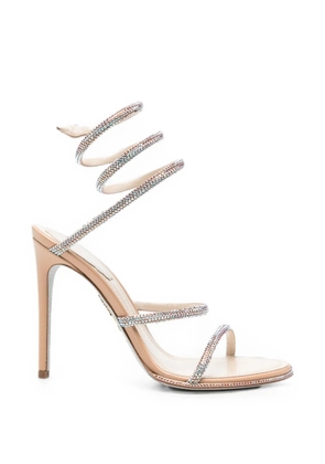 René Caovilla Cleo embellished sandals - Neutrals