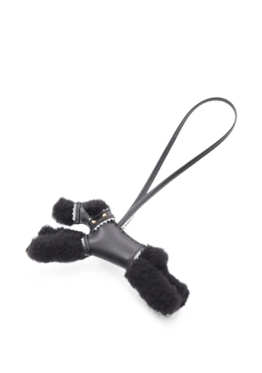 Hermès Pre-Owned 2025 Paddy shearling bag charm - Black