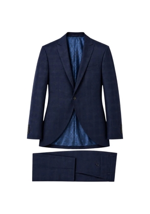ROBERTO VINCENTI check-pattern button-detail suit - Blue