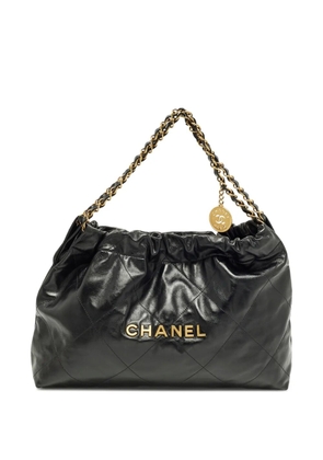 CHANEL Pre-Owned 22 quilted leather tote bag - Black