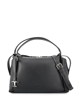 Tod's T-pendant pebble-leather handbag - Black