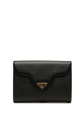 Saint Laurent Pre-Owned 20th Century Grained Calfskin clutch bag - Black