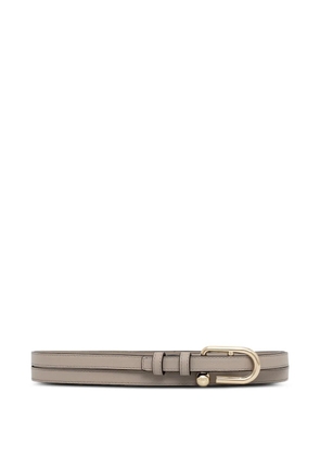 Furla logo-buckle leather belt - Neutrals