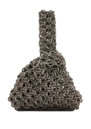 Hibourama Niky beaded tote bag - Grey