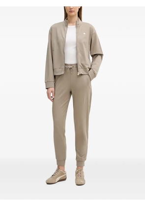Ea7 Emporio Armani logo-plaque tracksuit - Neutrals