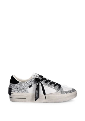 Crime London glitter-embellished sneakers - White