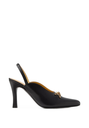 Versace Marisa leather slingbacks 90 mm - Black