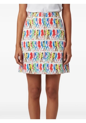 Weekend Max Mara graphic-print A-line mini skirt - White