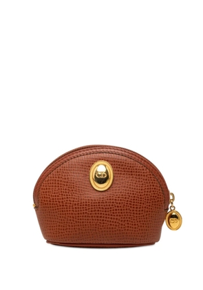 Christian Dior Pre-Owned 20th Century Grained Leather CD Logo coin pouch - Brown