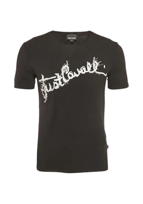Just Cavalli Vintage logo-print T-shirt - Black