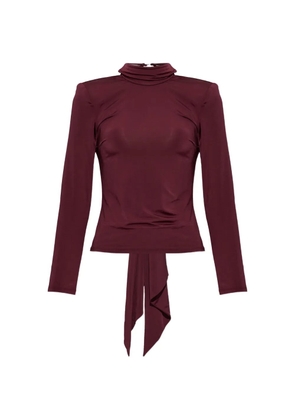 ROTATE BIRGER CHRISTENSEN open-back draped-detail top - Red