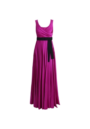 Dolce & Gabbana contrast-belt maxi dress - Pink