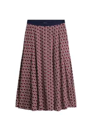 Tommy Hilfiger A-line midi skirt - Red